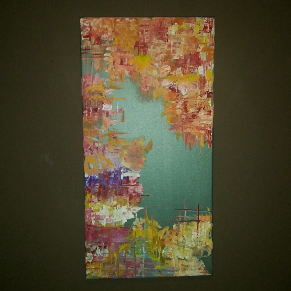 Abstract Painting on Stretched Canvas (Hand made)